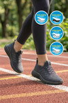 Unisex Füme Triko Sneaker Hafif Nefes Alan Esnek Yürüyüş Ayakkabısı Vene G