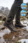 Kaymaz Tabanlı Su Geçirmez Haki-Siyah Erkek Outdoor Trekking  Ayakkabı Edmund