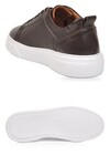 Kahve Hakiki Deri Bağcıklı Kalın Rahat Tabanlı Erkek Casual Ayakkabı Sneaker 272303 