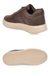 Kahve Bağcıklı Hafif Esnek Rahat Erkek Spor Ayakkabı Sneaker 125 Cilt