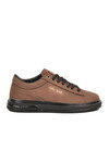 Erkek Kahve Bağcıklı Kalın Taban Erkek Casual Ayakkabı Sneaker 8078 Dashor M