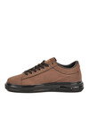 Erkek Kahve Bağcıklı Kalın Taban Erkek Casual Ayakkabı Sneaker 8078 Dashor M