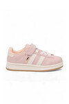Pudra Cırt Bantlı Unisex Çocuk Yürüyüş ve Spor Ayakkabı Sneaker Coop F