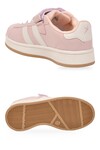 Pudra Cırt Bantlı Unisex Çocuk Yürüyüş ve Spor Ayakkabı Sneaker Coop F