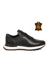 Siyah Bağcıklı Hakiki Deri Erkek Sneaker M217 M