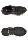 Bağcıklı Kauçuk Taban Ortopedik Siyah-Bej Erkek Yürüyüş ve Spor Ayakkabı Sneaker 2427