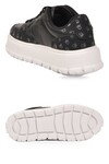 Bağcıklı Kalın Tabanlı Desenli Siyah-Beyaz Unisex Casual Yürüyüş Ayakkabı Sneaker BNI-12124 G