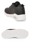 Bağcıklı Siyah-Beyaz Unisex Yürüyüş ve Spor Ayakkabı Sneaker 5101