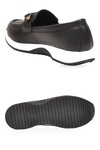 Tokalı Hafif Rahat Kadın Siyah-Beyaz Klasik Casual Ayakkabı Loafer 067 26K Z