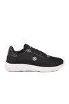Siyah-Beyaz Fileli Hafif Esnek Unisex Spor Ayakkabı 26102 M