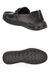 Siyah Hakiki Deri Hafif Esnek Rahat Şık Erkek Casual Ayakkabı Loafer 26K590-2 