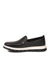Erkek Siyah Hakiki Deri Rahat Tabanlı Şık Makosen Casual Ayakkabı Loafer 6574 M