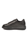 Siyah Memory Foam Hakiki Deri Erkek Spor Ayakkabı Premium Casual Sneaker 6601 M
