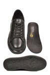 Siyah Memory Foam Hakiki Deri Erkek Spor Ayakkabı Premium Casual Sneaker 6601 M
