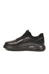 Siyah Hakiki Deri Slip-On Konfor Taban Erkek Casual Ayakkabı Sneaker 6961 M