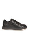 Siyah Hakiki Deri Erkek Casual Sneaker Memory Taban Premium Casual Ayakkabı M030 M
