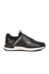 Siyah Hakiki Deri Erkek Casual Sneaker Memory Taban Premium Casual Ayakkabı M033 M