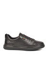 Siyah Hakiki Deri Erkek Sneaker Memory Taban Casual Ayakkabı M665 M