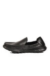 Siyah Erkek Hakiki Deri Smart Casual Loafer Ayakkabı Hafızalı Rahat Taban Sensitive M599 M