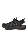Erkek Outdoor Trekking Sandalet Nefes Alabilen Yapı Misina Bağcık Siyah E339 M