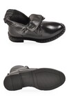 Black Genuine Leather Anatomical Womens Boots 8495 Z