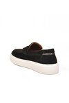 Erkek Siyah Süet Rahat Tabanlı Şık Hakiki Deri Smart Casual Ayakkabı Loafer 6795 M