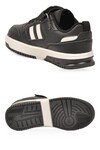 Siyah Cırt Bantlı Unisex Çocuk Yürüyüş ve Spor Ayakkabı Sneaker Foor F