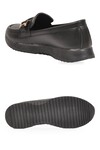 Tokalı Hafif Rahat Kadın Siyah Klasik Casual Ayakkabı Loafer 067 26K Z