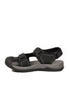 Erkek Outdoor Trekking Sandalet Kapalı Burun Cırtlı Günlük Yürüyüş Siyah E337 M