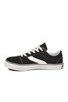 Siyah Dar Kalıp Nefes Alan Bağcıklı Keten Erkek Spor Ayakkabı Sneaker 1002 G