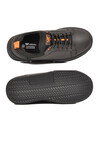Siyah-Turuncu Lastik Bağcıklı Comfort Rahat Tabanlı Erkek Çocuk Sneaker Balase F