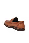 Erkek Hakiki Deri Tokalı Loafer Ayakkabı Klasik Smart Casual Taba 5768 M