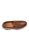 Erkek Taba Hakiki Deri Rahat Tabanlı Şık Makosen Casual Ayakkabı Loafer 6574 M