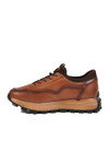 Taba Premium Hakiki Deri Erkek Casual Ayakkabı Memory Kalın Tabanlı Sneaker M084-2 M