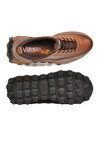 Taba Premium Hakiki Deri Erkek Casual Ayakkabı Memory Kalın Tabanlı Sneaker M084-2 M