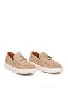 Erkek Ten Süet Rahat Tabanlı Şık Hakiki Deri Smart Casual Ayakkabı Loafer 6795 M