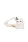 Kauçuk Tabanlı Bağcıklı Sneaker Beyaz Hakiki Deri Erkek Casual Ayakkabı XS2456-6015 