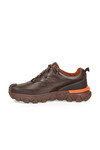 Kahve Hakiki Deri Kaymaz Tabanlı Erkek Casual Sneaker Ayakkabı 152-24252