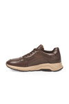 Kahve Hakiki Deri Bağcıklı Erkek Casual Sneaker Ayakkabı 272580