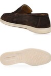 Kahve Hakiki Deri Şık Rahat Espadril Erkek Casual Ayakkabı Loafer 6K020-217
