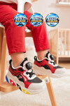 Kırmızı Akıllı Bağcıklı Işıklı Bebek Spor Ayakkabı Sneaker Elliot Cilt