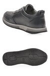 Lacivert Hakiki Deri Bağcıklı Erkek Casual Sneaker Ayakkabı 42172