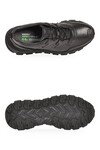 Siyah Hakiki Deri Kaymaz Tabanlı Erkek Casual Sneaker Ayakkabı 152-24252