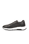 Siyah Hakiki Deri Lastikli Erkek Casual Ayakkabı Sneaker 272573