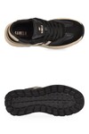 Bağcıklı Kalın Tabanlı Şık Rahat Memory Foam Siyah Erkek Casual Yürüyüş Ayakkabı Sneaker Draw