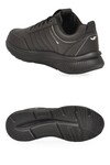 Siyah Bağcıklı Hafif Esnek Rahat Erkek Yürüyüş ve Spor Ayakkabı Sneaker Wood 4040