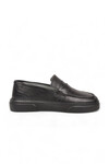Siyah Hakiki Deri Şık Rahat Erkek Casual Ayakkabı Loafer 272305