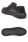 Siyah Hakiki Deri Şık Rahat Erkek Casual Ayakkabı Loafer 272305