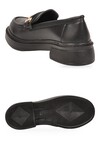 Tokalı Şık Rahat Hafif Kadın Siyah Klasik Casual Ayakkabı Loafer 1805 Z