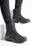 Su Geçirmez Kayma Tabanlı Siyah Nubuk Hakiki Deri Erkek Outdoor Trekking Bot P1490
